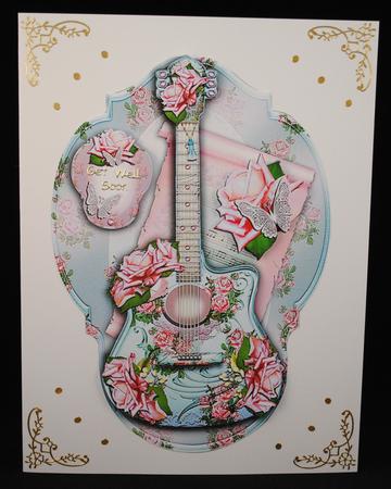 English Roses Decorative Guitar Topper by Yvonne Middleton