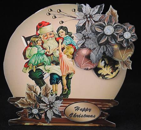 A Christmas Visitor Snow Globe Card Mini Kit by Yvonne Middleton