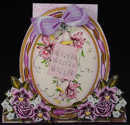 Orchid Music Special Large Oval Card Mini Kit by Yvonne Middleton