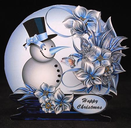 Little Snowman Snow Globe Card Mini Kit by Yvonne Middleton