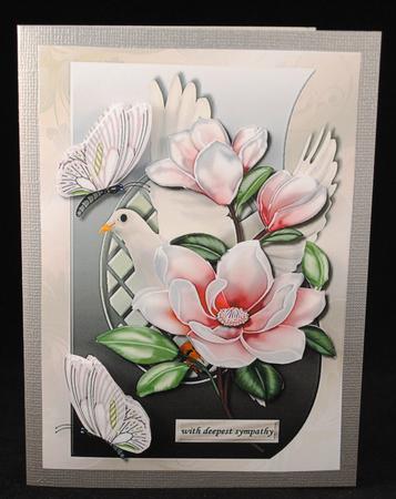 Shaped Card Lattice Sympathy by Yvonne Middleton