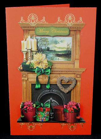 Holiday Gifts Fireplace by Yvonne Middleton