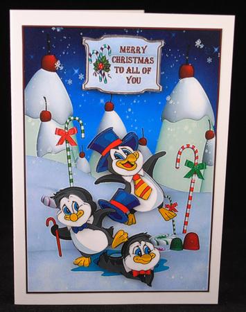 Fun in the Snow Penguins by Yvonne Middleton