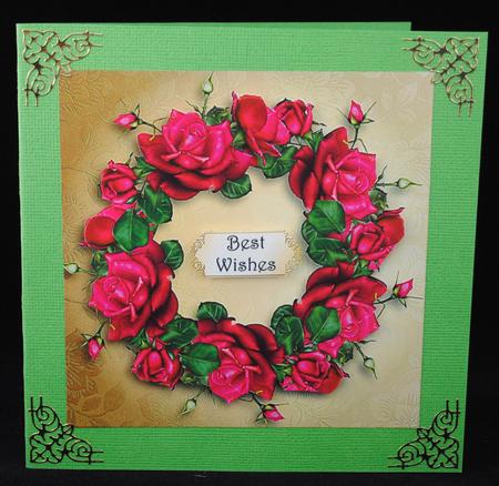 A Wreath of Celebration Roses by Yvonne Middleton