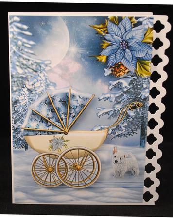 Christmas Pram by Yvonne Middleton