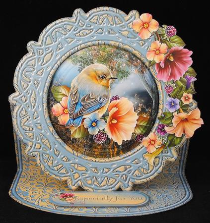 Pretty Birdie Framed Easel Card Mini Kit by Yvonne Middleton