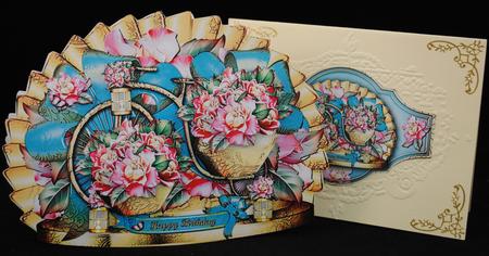 Decorative Bike with Flowers Basket by Yvonne Middleton