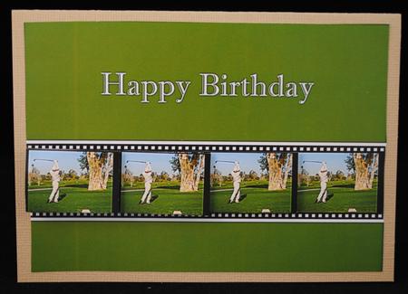 Golf Swing - Happy Birthday by Yvonne Middleton