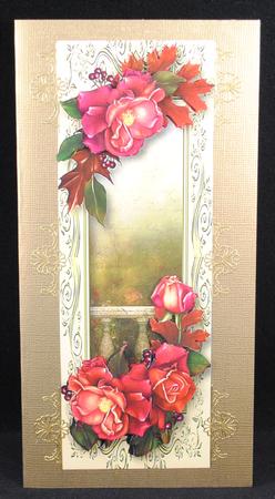 Gorgeous Framed Autumnal Roses Large Dl by Yvonne Middleton