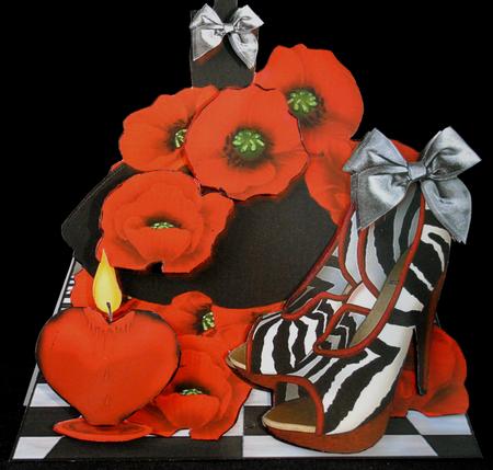Wild Poppies Shoes Mini Kit by Yvonne Middleton