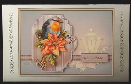 Robin in the Lamplight Card and Decoupage by Yvonne Middleton