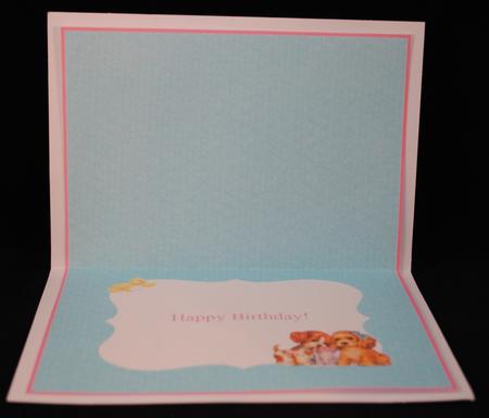 Cute Dogs Birthday Insert by Yvonne Middleton