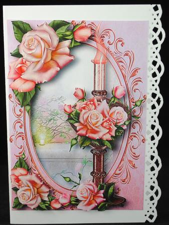 Tall Perfume Bottle - the Scent of Pink Roses by Yvonne Middleton