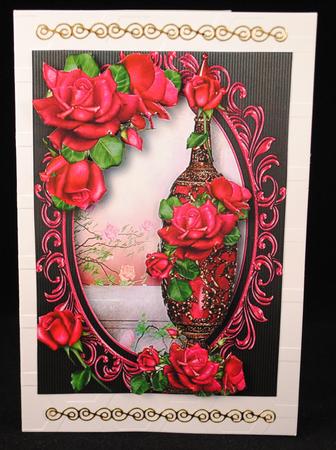 Tall Perfume Bottle - the Scent of Celebration Roses by Yvonne Middleton