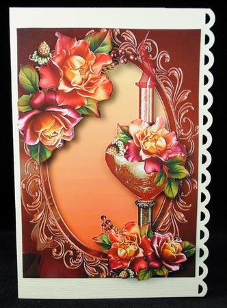 Tall Perfume Bottle - the Scent of Sunset Roses by Yvonne Middleton