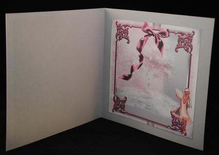 Insert to Compliment Dusky Pink Deco Christmas by Yvonne Middleton