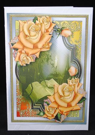 Beautiful ,book, Roses and Candle  by Yvonne Middleton