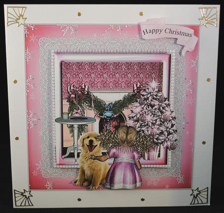 Waiting for Santa Card Topper by Yvonne Middleton