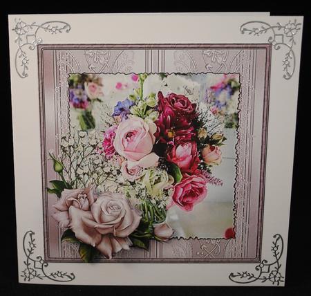 Variety of Roses Card and Decoupage by Yvonne Middleton
