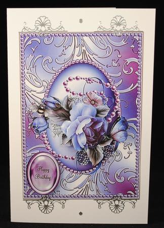 Beautiful Lilac Rose in a Shimmering Frame by Yvonne Middleton
