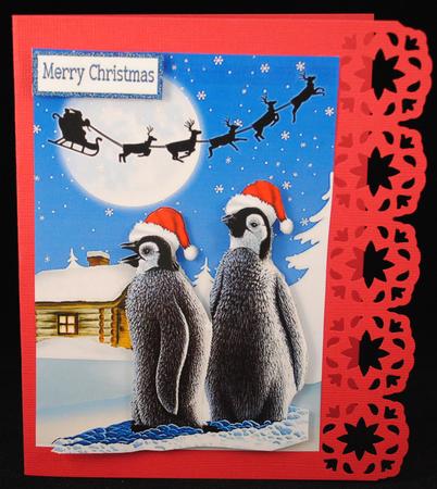 We Have to Look Nice for Santa Cute Penguins by Yvonne Middleton