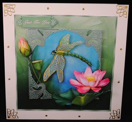 The Water Garden 8" Square Card Mini-kit by Yvonne Middleton