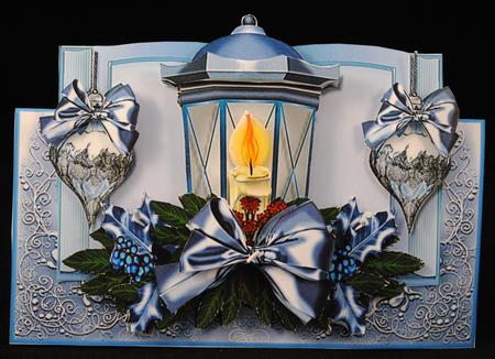 Christmas Book in Bleu by Yvonne Middleton