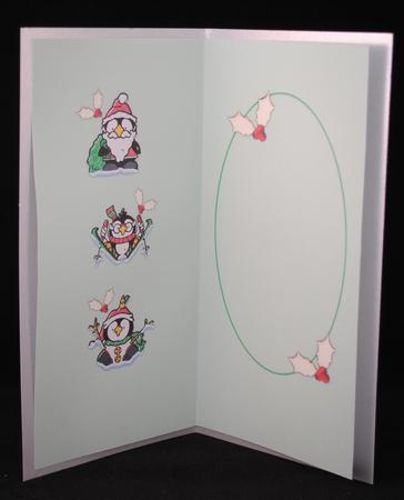 Christmas Penguins Insert by Yvonne Middleton