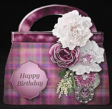 Heather Tweed Handbag Card Mini Kit by Yvonne Middleton
