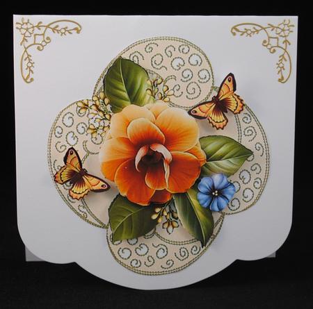 Beautiful Peach Flower Topper by Yvonne Middleton