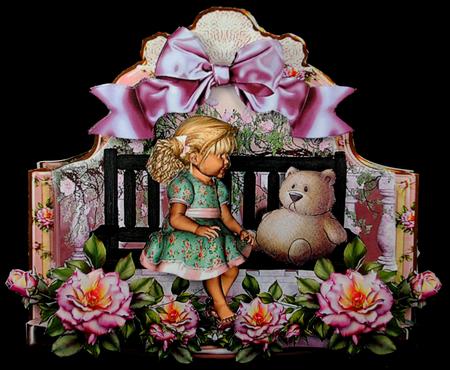Their Favourite Bench Shaped Card Kit by Yvonne Middleton