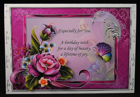Enchanted Garden with Butterfly and Verse by Yvonne Middleton