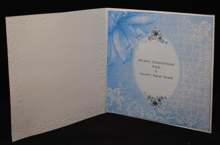 8x8 Blue Christmas Insert 2 by Yvonne Middleton