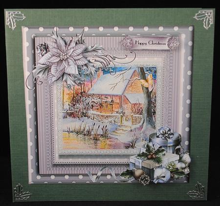 Beautiful Winter Cottage Topper by Yvonne Middleton