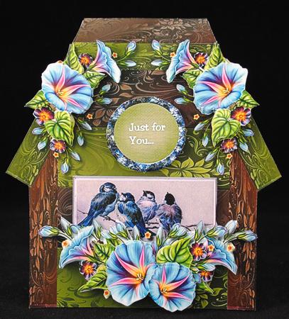 Birdhouse Morning Glory by Yvonne Middleton