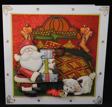 Christmas Eve Delivery Card Topper & Decoupage Kit by Yvonne Middleton