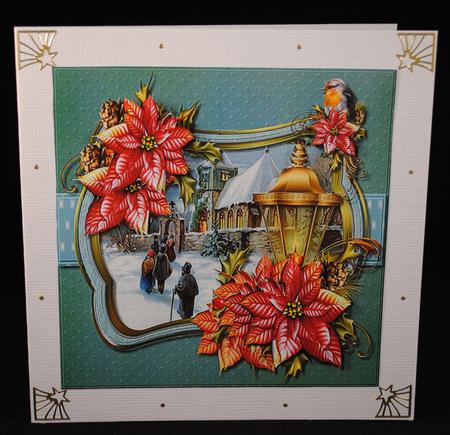 Beautiful Vintage Christmas & Poinsettias by Yvonne Middleton