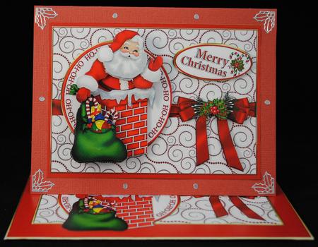 Ho-ho-ho Santa in the Chimney Mini Kit by Yvonne Middleton