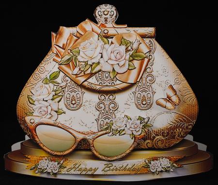 Beautiful Lace Purse with Sunglasses by Yvonne Middleton