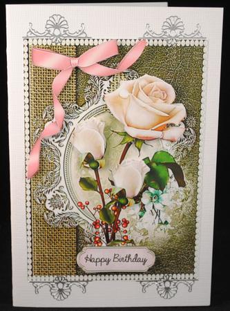 Beautiful Roses and Pearls  by Yvonne Middleton