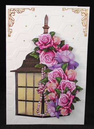 Lantern ,roses & Pearls by Yvonne Middleton