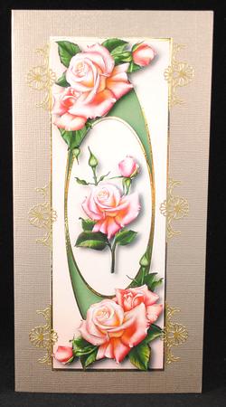 Beautiful Pink Roses Large Dl by Yvonne Middleton