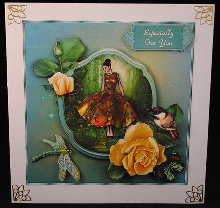 The Rose Grove - 8" Square Card Mini-kit by Yvonne Middleton