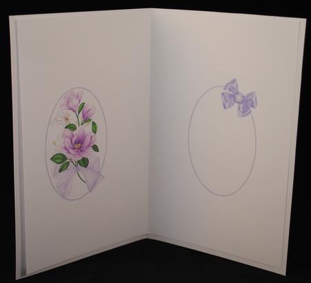 Flowers Bows and Butterflies (lavender) Insert by Yvonne Middleton