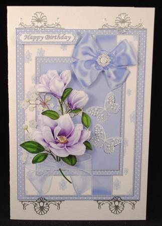 Flowers Bows and Butterflies (lavender) by Yvonne Middleton