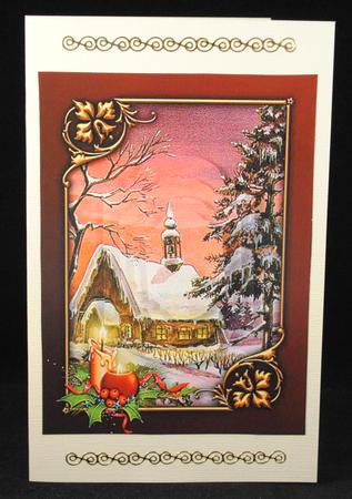 Christmas Magic Shaped Pyramid Card by Yvonne Middleton