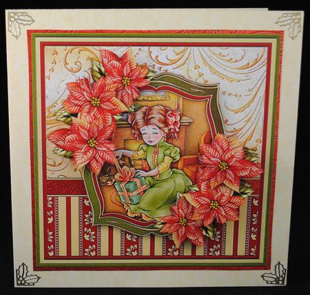 Victorian Christmas Gift Mini Kit with Decoupage by Yvonne Middleton