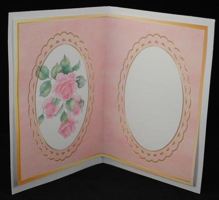 Lovely Pink Incert with Roses  by Yvonne Middleton
