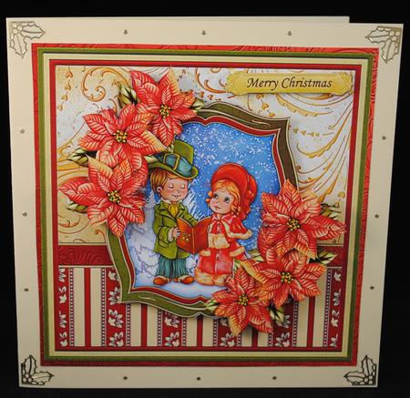 Christmas Carollers Mini Kit with Decoupage by Yvonne Middleton
