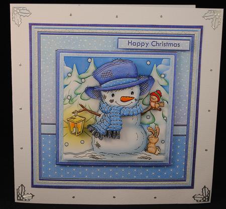 Snowman and Pals Mini Kit with Decoupage by Yvonne Middleton